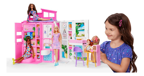 Barbie Casa De Muñecas Glam Con Muñeca Color Multicolor