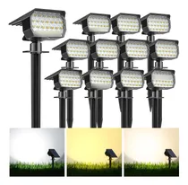 Comprar Luces Solares Kipeini 12 Paquete 52 Led Ip65 Jardín