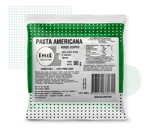 Imagen 4 de 10 de Pasta Decor Americana Para Cubrir 500 Grs Color Colores