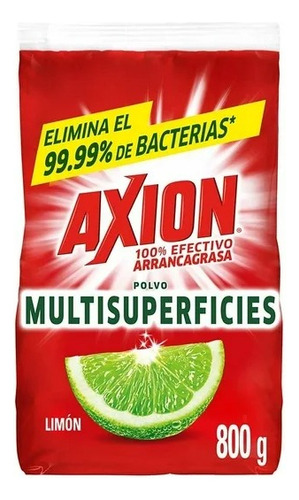 6 Pzas Lavatrastes En Polvo Axion Multisuperficies Aroma Lim