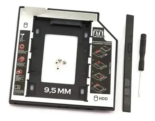 comprar Caddy Disk Sata 2,5 Segundo Disco Notebook 9.5mm Pcreg