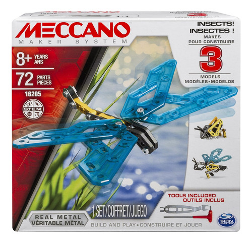 Mecan-erector, 3 Kit De Construcción De Modelos, Insectos