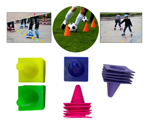 Cono Set Entrenamiento X5 Und Pvc Siliconado 8cm Ozs-kd1t15