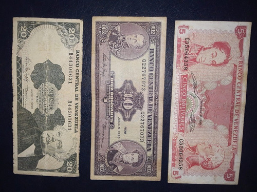 Coleccion Billetes Antiguos Venezolanos