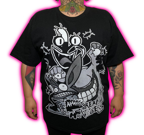 Aaahh!!! Real Monsters Polera Estampado Serigrafia Monstruos