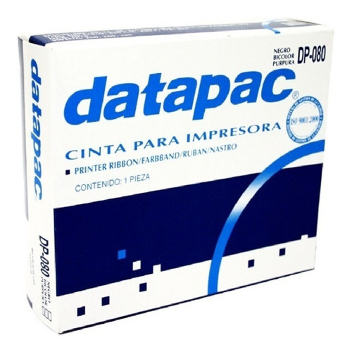 Cinta Datapac Dp-080 Negro Epson Erc 30/34/38 Ncr2010 Tm 300