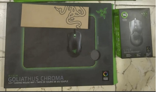Mousepad Razer Goliathus Chroma  + Mouse Viper 5g +mouserest