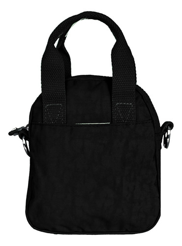 Bolsa Cruzada Pequeña Para Dama Bolsa Crossbody Bobo772 Negro Lisa Níquel Negro