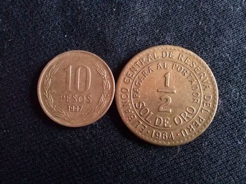 Moneda Perú 1/2 Sol De Oro Bronce 1964 (c19)