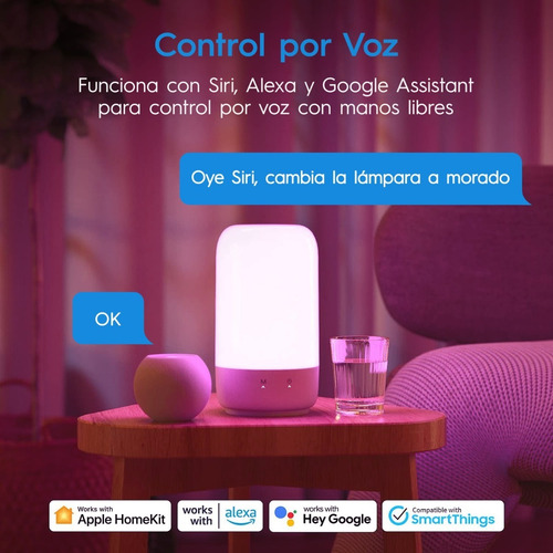 Lámpara Inteligente Wifi - Apple Homekit, Alexa Y Google