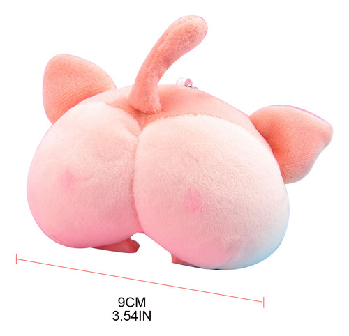 For Creative Lucky Pig Dog For Cat Monkey Cow Tushy Keychain