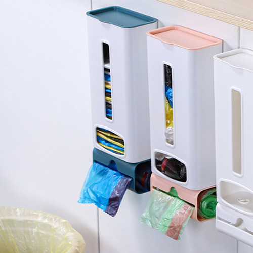 Bolsa De Basura Y Caja De Almacenamiento Montada En La Pared