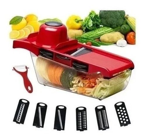 Ayudante Cocina Rallador/cortador Verduras Mandoline 6 En 1