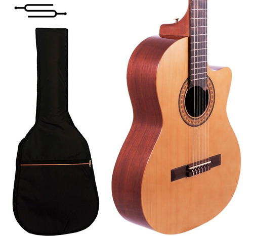 Imagen 1 de 7 de Guitarra Criolla Gracia G10 Clasica Con Corte + Funda