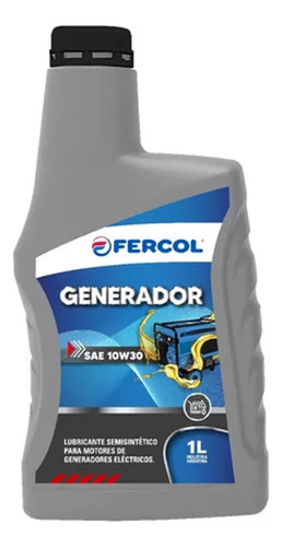 Aceite Generador Eléctrico Semisintético Fercol 10w30 1 Lt