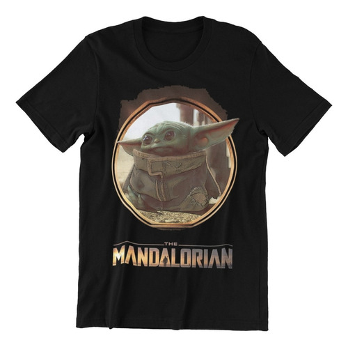 Polera Unisex Baby Yoda Mandalorian Star W Estampado Algodon