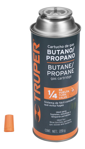 48 Latas De Gas Butano 1/4 Vuelta Truper Estufilla Soplete