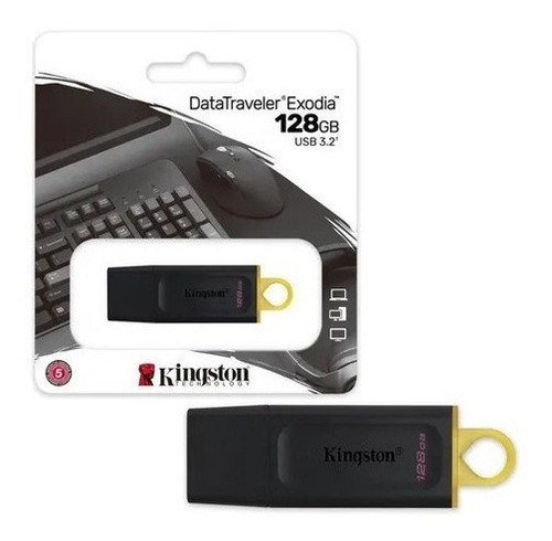 Imagen 2 de 6 de Pendrive Kingston 128gb Usb 3.2 Data Traveler Exodia