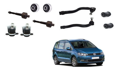 Kit Suspension Rotulas Extremos Precap Bujes Vw Sharan