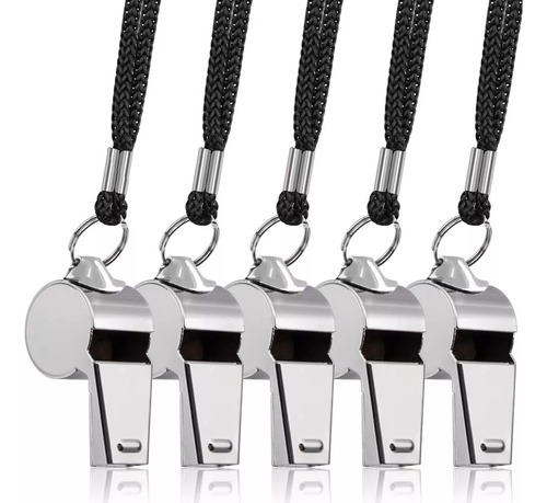 Silbato De Metal Escuela Deportes Colgantes Multiusos 12 Pzs