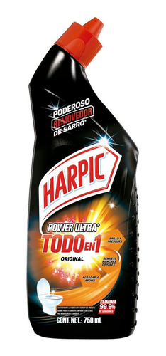 Desinfectante Wc Liquido Power Ultra Original Harpic 750 Ml