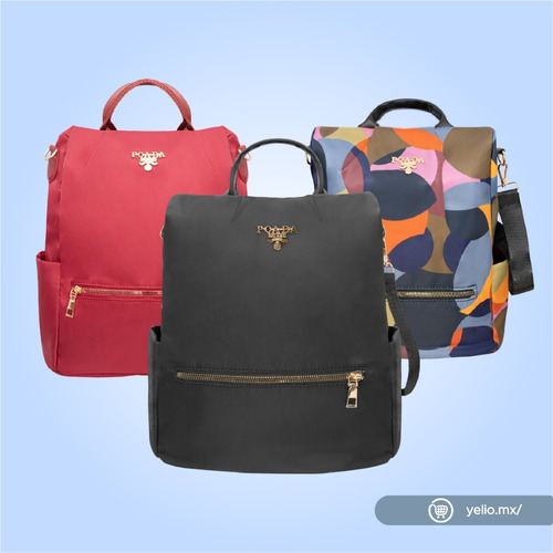Imagen 5 de 10 de Mochila Para Mujer Impermeable Antirrobo Bolsa Para Dama
