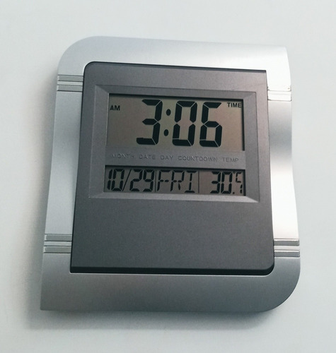 Reloj Digital De Pared Mesa Alarma Temporizador Recordatorio