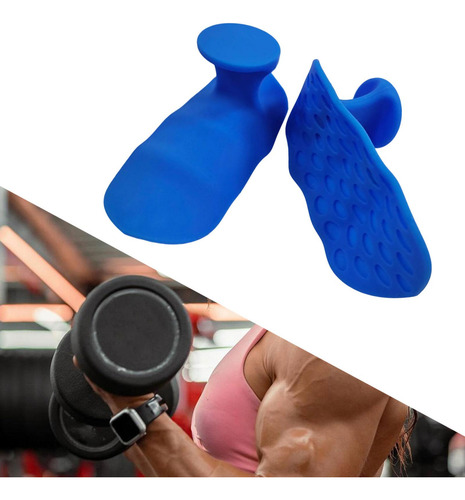 Ajustar De Levantamiento De Pesas Grips De Gimnasio Azul