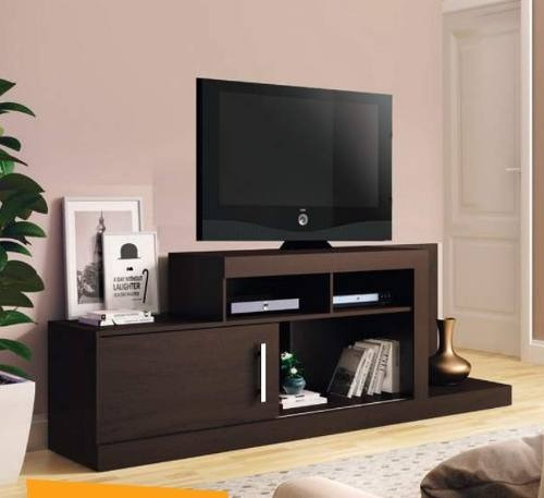 Mesa De Tv Turin Chocolate Color Marrón Oscuro