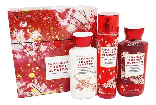 Imagen 1 de 5 de Japanese Cherry Blossom Bath & Body Works Kit De Regalo N