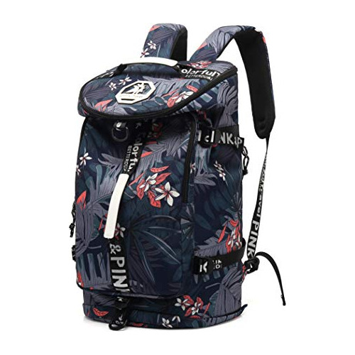 Floral Gym Duffle Bag Mochila 4 Maneras Para Mujeres Imperme