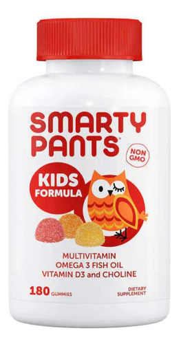 Smarty Pants Omega 3 Kids + Vitamina D3 + Dha + Epa 180 Unid Sabor Frutas