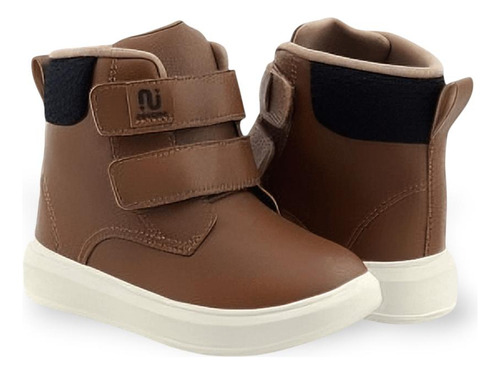 Borcegos Niños Novope® Ecocuero Con Abrojo Otoño/invierno