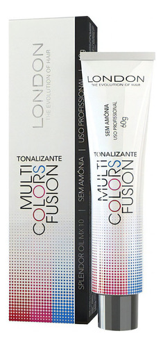  Tonalizante Multi Colors Fusion London Cosmeticos 60g Tom 1.0