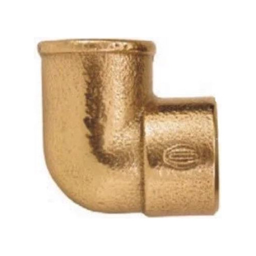 5 Pçs Cotovelo 90º S/r - 22mm X 3/4 Cobre Eluma