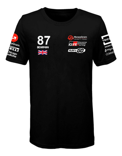 Remera Algodon Formula 1 Nene Niños (216) Oliver Bearman (a)