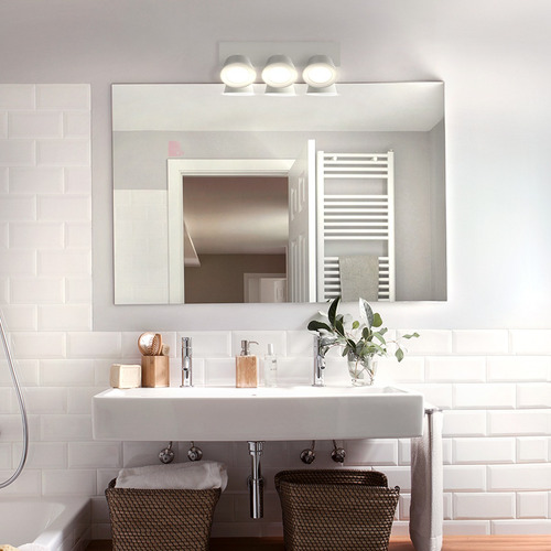 Aplique Gallery Led 3 Luces Ideal Baño Buena Luz Estructura Blanco Frío