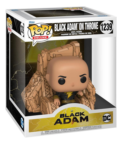Funko Pop! Black Adam En Trono - Figura De Vinilo Dc Comics