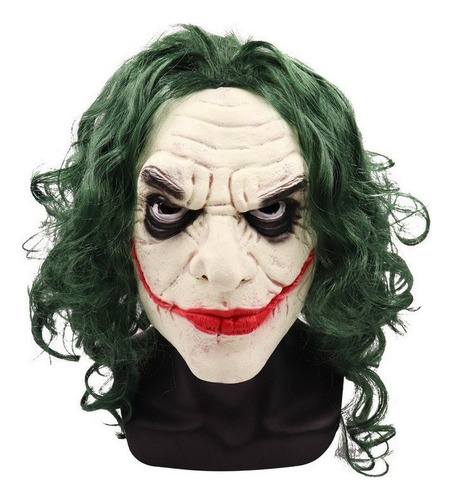 Payaso Joker Halloween Peluca Tocados Cosplay Máscara
