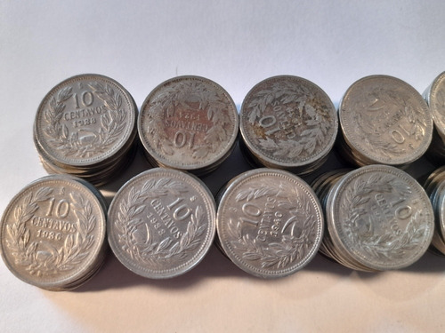 100 Monedas De Niquel Chile 10 Centavos Periodo 1920-1941