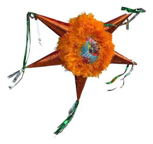 comprar Piñata Artesanal Hecha A Mano | Estrella 5 Picos Colorida