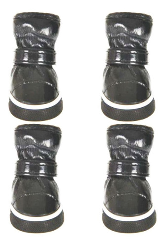 Zapatos Botitas Para Perro Talla 5 Negras  Envío Gratis