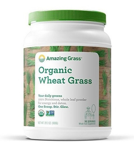 Amazing Grass Polvo De Hierba De Trigo Orgánico, 100