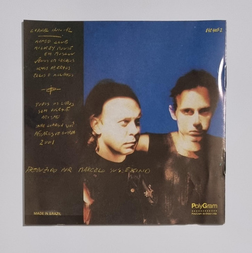 Cd Capital Inicial - Todos Só Cantos - 1989 - Raro!