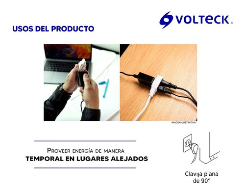 Extensión Domestica Blanca 2 Mt Volteck 48000