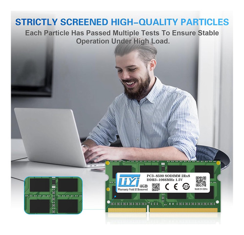 Liyi Ddr3 Dram 1066 Mhz Pc3-8500 Pc3-8500s Cl7 Sodimm...