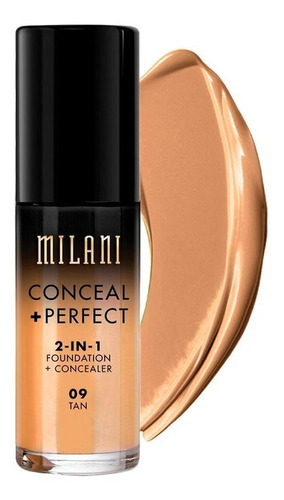 Base de maquillaje líquida Milani Conceal + Perfect 2-in-1 tono 09 tan
