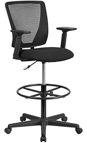 Flash Furniture Silla De Dibujo Ergonómica De Malla Con Resp