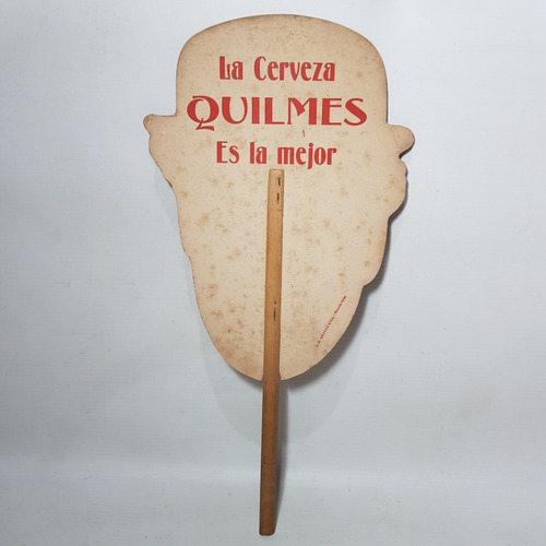 Imagen 2 de 8 de Antiguo Abanico Quilmes Charles Chaplin Mag 59210
