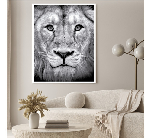 Cuadro Decoración - Animales - 40x50 - León